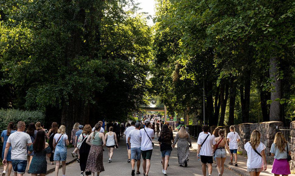 Minia besirenkanti į „Imagine Dragons“ koncertą Vingio parke