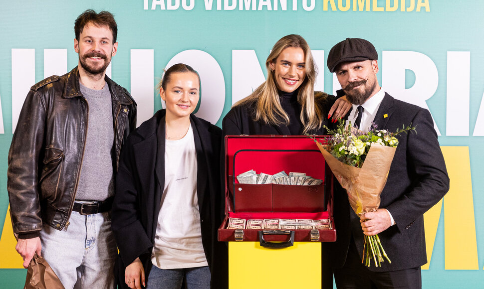 Tado Vidmanto komedijos &bdquo;Milijonieriaus palikimas" premjeros svečiai