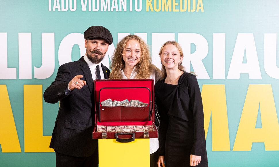 Tado Vidmanto komedijos &bdquo;Milijonieriaus palikimas" premjeros svečiai