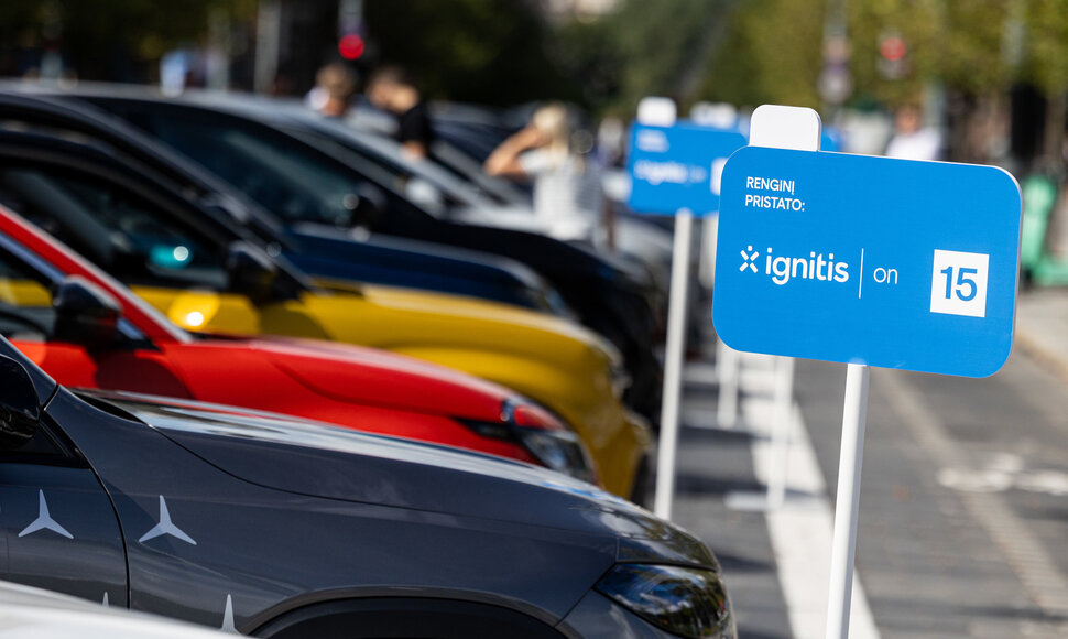 &bdquo;eJudėjimo&ldquo; festivalyje esantys automobiliai
