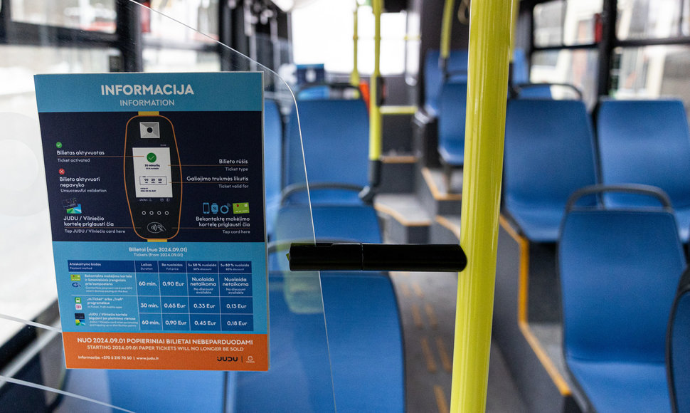 Vilniaus viešojo transporto bilietų kainos