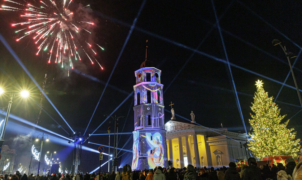 2026-ųjų metų sutikimas Katedros aikštėje