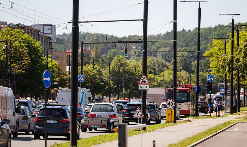Spūstys Savanorių prospekte 