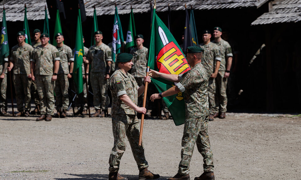 Sausumos pajėgų vėliavų žygio finišas ir Sausumos pajėgų dienos iškilminga ceremonija