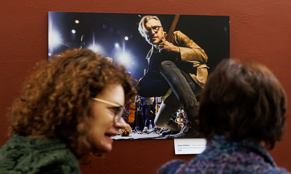Fotomenininkės Gretos Skaraitienės parodos &bdquo;Vilniaus Jazz'o portretai&ldquo; atidarymas