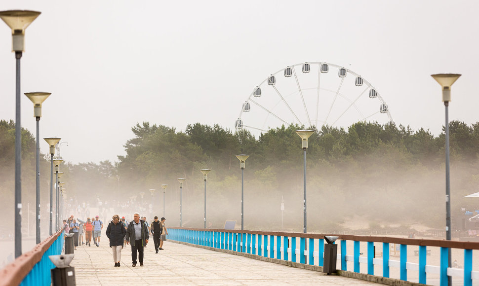 Palanga paskendo tirštame rūke