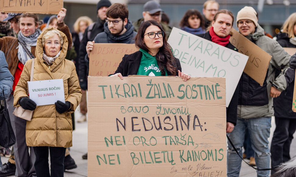 Protestas prie savivaldybės