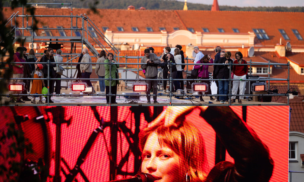 Apdovanojimų ceremonijos akimirka