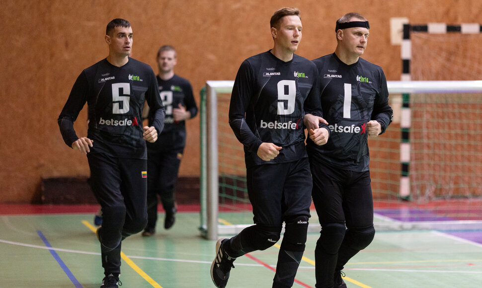 Lietuvos golbolo rinktinės treniruotė