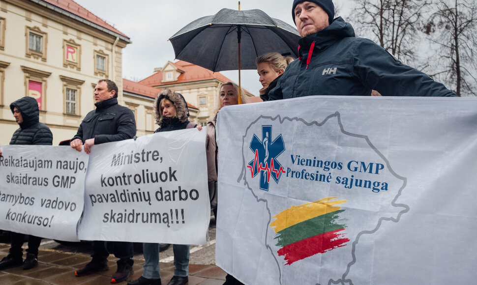 Protestas prie SAM