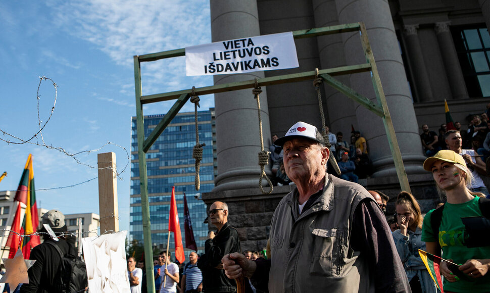 Protestas prie Seimo / Pauliaus Peleckio nuotr.