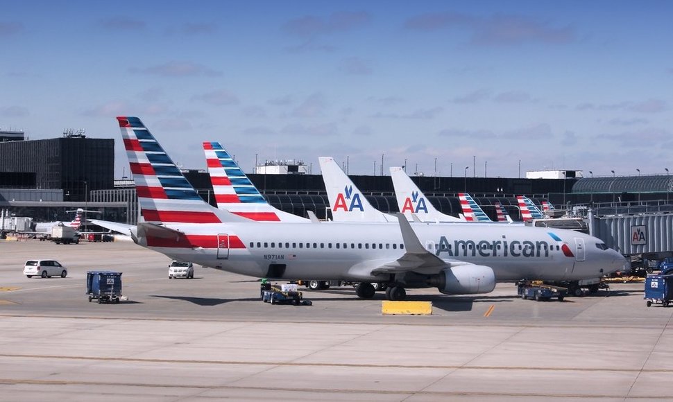 „American Airlines“ lėktuvai Čikagos oro uoste