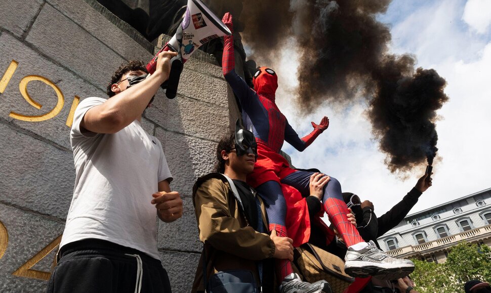 Studentų protestai Briuselyje