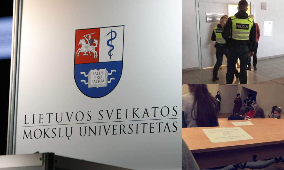 Į universitetą iškviesti policijos pareigūnai 