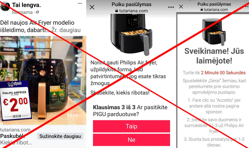 Socialiniuose tinkluose platinama apgaulė 