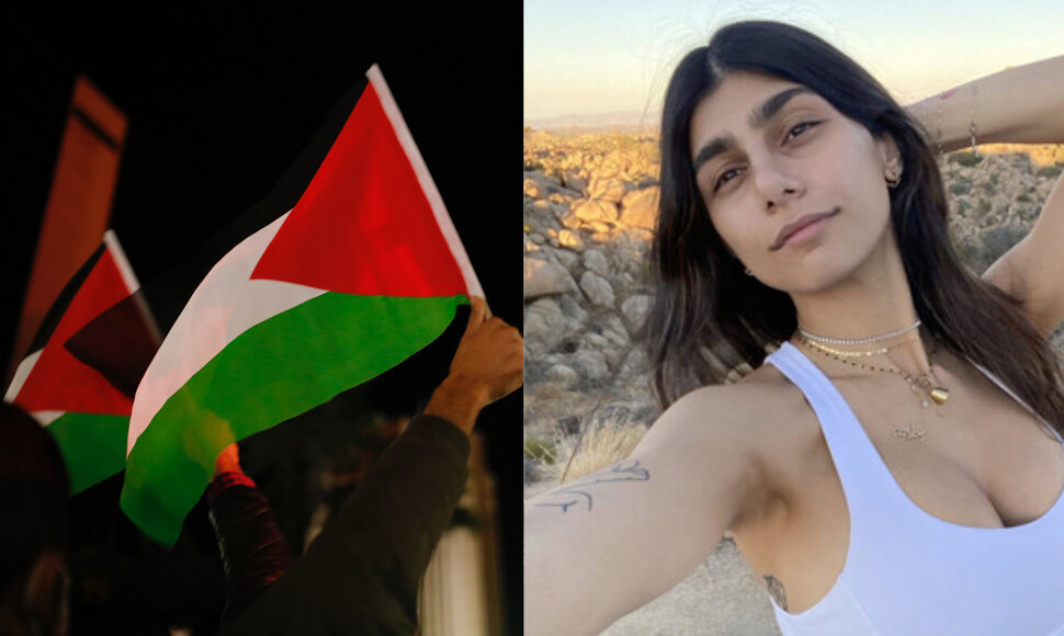 Mia Khalifa atvirai reiškia palaikymą Palestinai