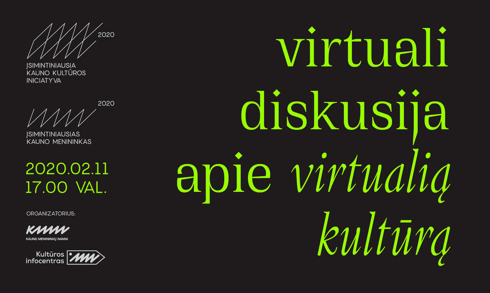 Renginys „Virtuali diskusija apie virtualią kultūrą“