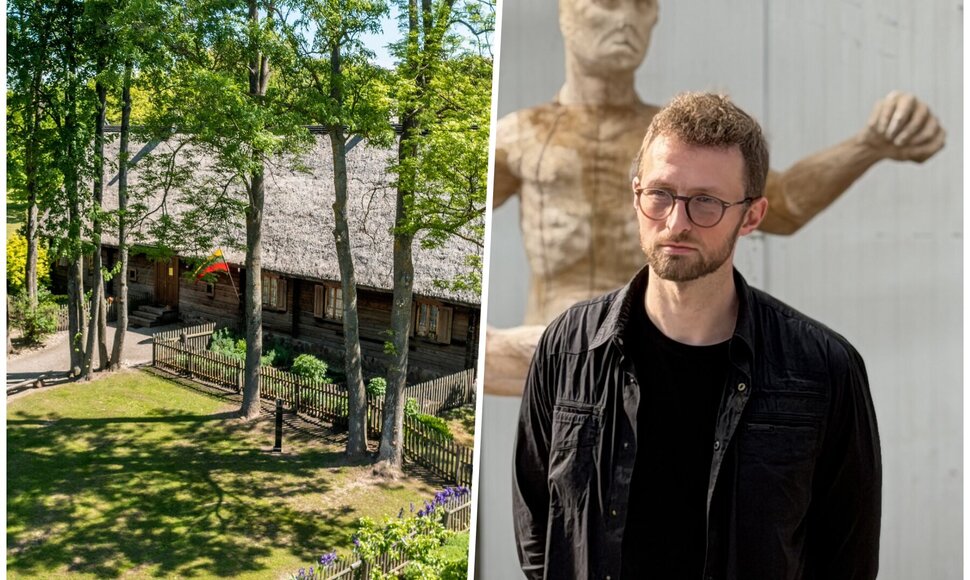 J.Basanavičiaus gimtinė Ožkabaliuose ir skulptorius Mykolas Sauka