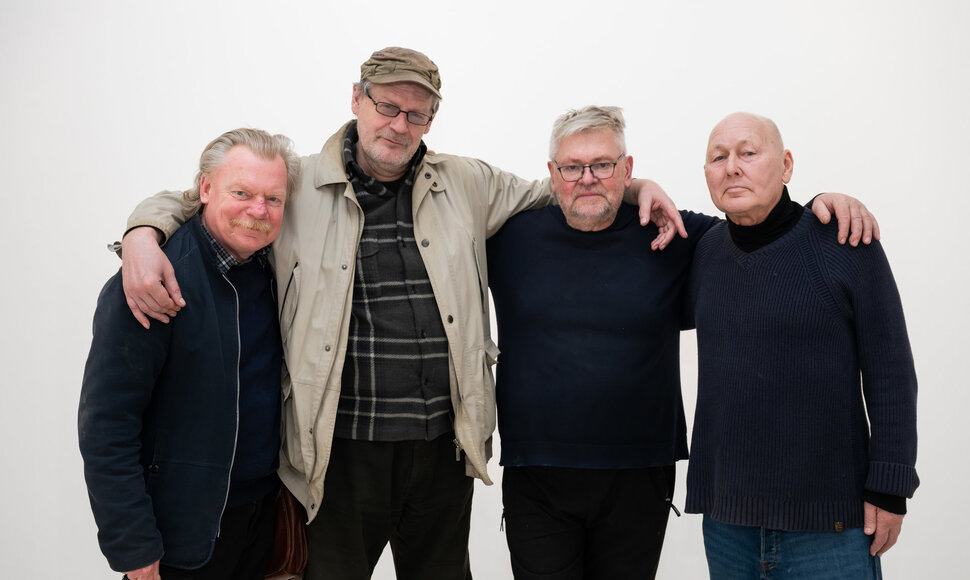 Grupė &bdquo;Post Ars&ldquo; 2025 m. I&scaron; kairės: Aleksas Andriu&scaron;kevičius, Gintaras Zinkevičius, Česlovas Lukenskas, Robertas Antinis. 