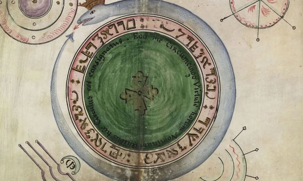 Iliustracija iš juodosios magijos vadovėliu vadintos ir M.L.Cyprianui priskiriamos knygos „Clavis Inferni sive magia alba et nigra approbata Metratona“
