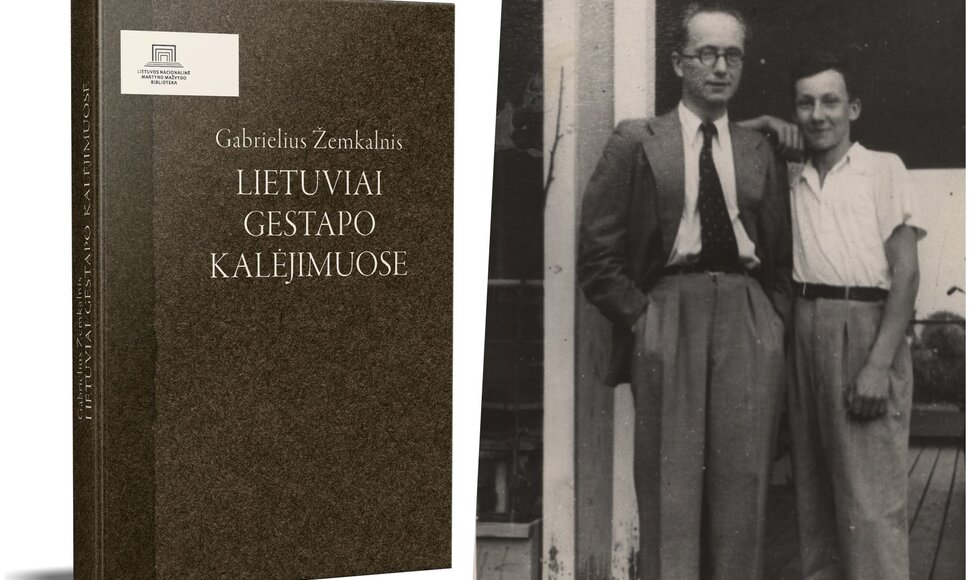 Vytautas Landsbergis-Žemkalnis (kairėje) su sūnumi Gabrieliumi Žemkalniu. LLMA, f. 811, ap. 1, b. 43, I.3