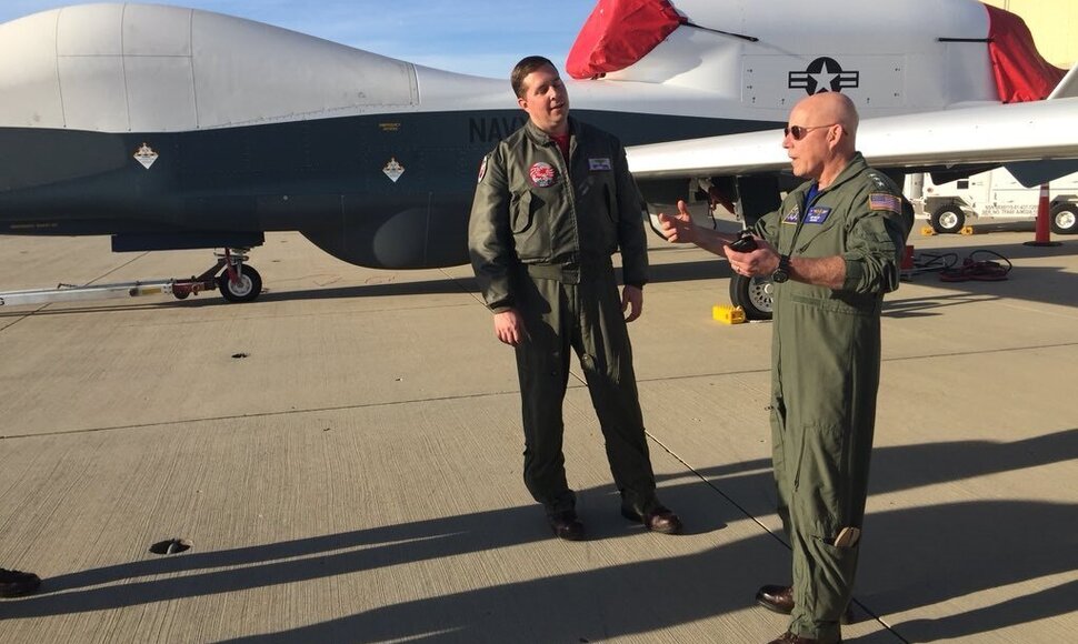 JAV karinio jūrų laivyno žvalgybinis dronas MQ-4C &bdquo;Triton&ldquo;