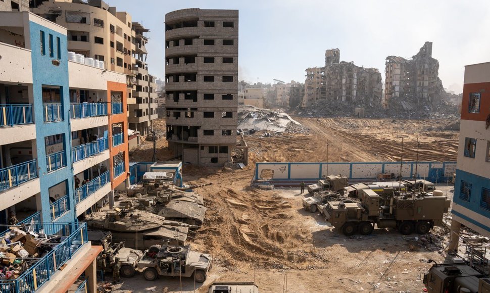 Israeli soldiers in the Gaza Strip