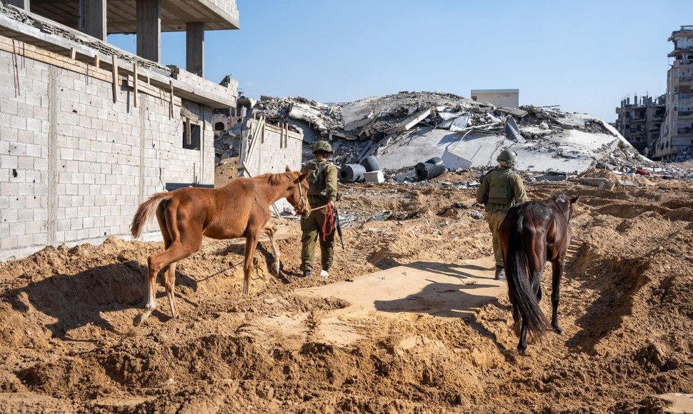 Israeli soldiers in the Gaza Strip