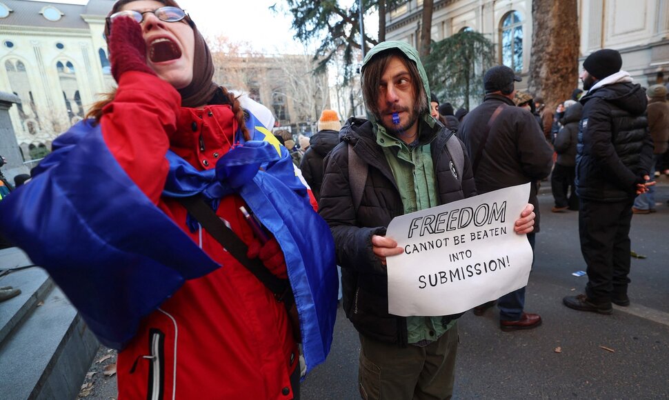 Protestai Sakartvele