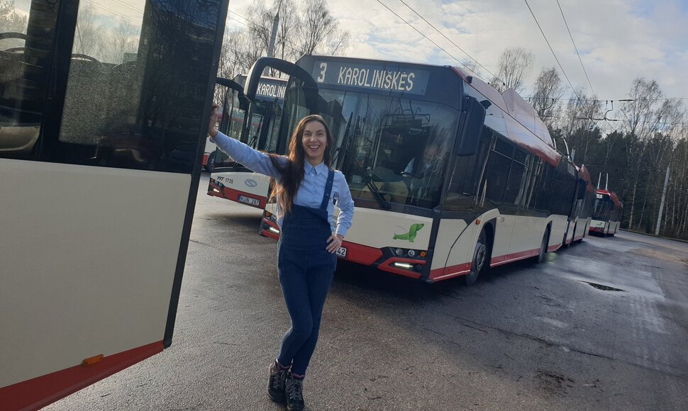 Troleibuso vairuotoja Inga Vosylienė