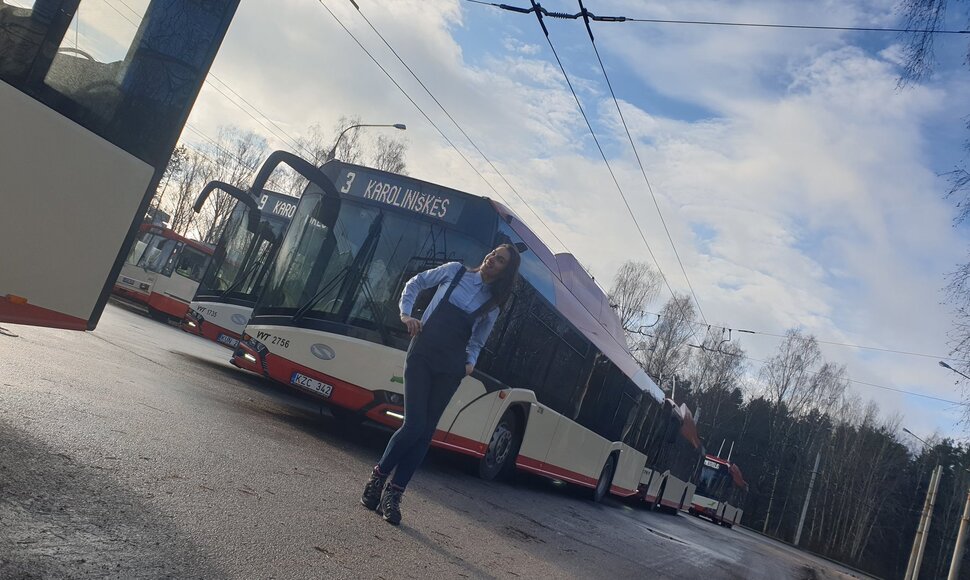 Troleibuso vairuotoja Inga Vosylienė
