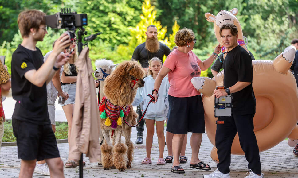 Džordanos Butkutės klipo filmavimas Palangoje