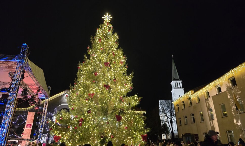 Gargždų Kalėdų eglės įžiebimas