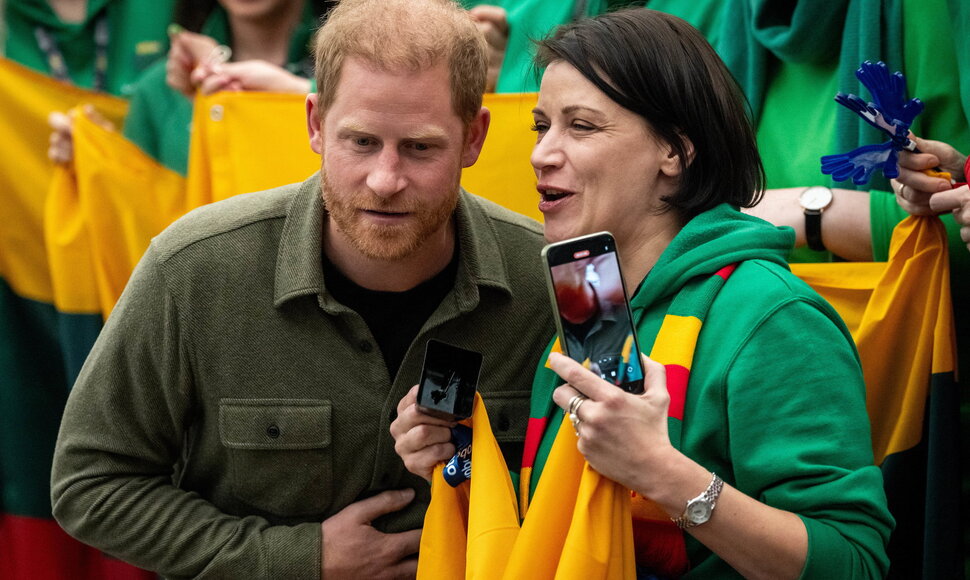 Princas Harry su Lietuvos delegacija