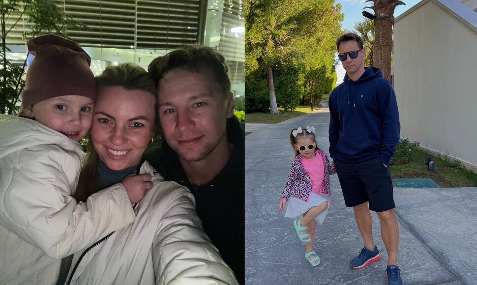Ričardas Berankis su šeima