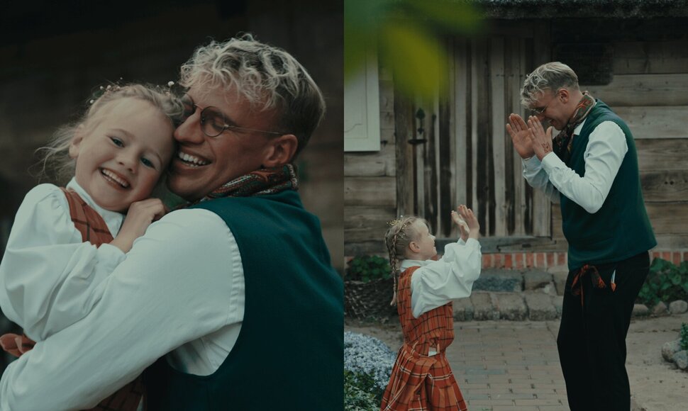 Lukas Karalius su dukra Agota