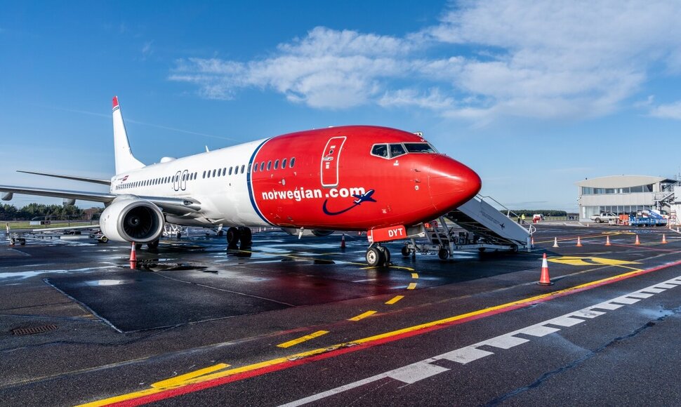 „Norwegian“ lėktuvas Palangoje