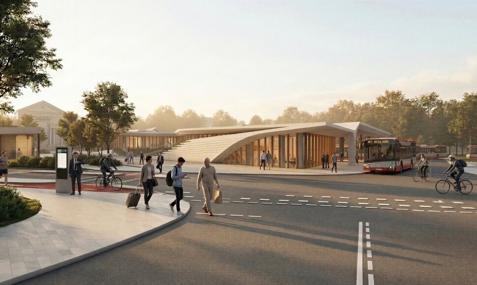 Vilniaus autobusų stoties vizualizacijos