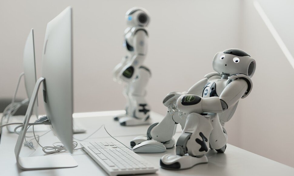 Vilniaus universiteto Matematikos ir informatikos fakulteto robotai-humanoidai  