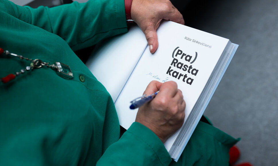 Knygos pristatymo akimirka