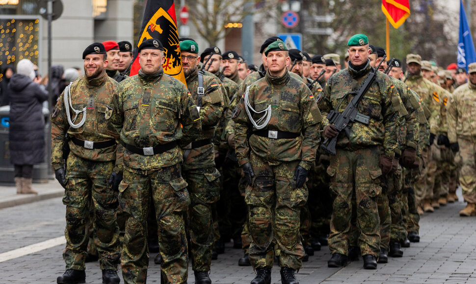 Lietuvos kariuomenės dienos minėjimas Katedros aik&scaron;tėje