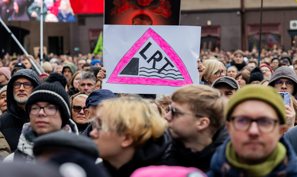 Protestas „Šalin rankas nuo laisvo žodžio!“