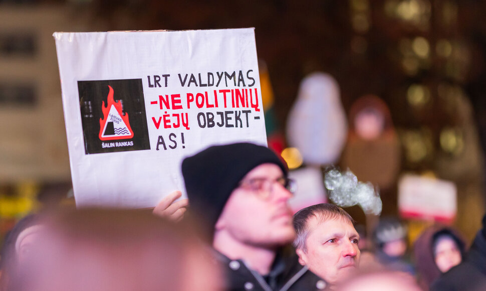 Antrasis protestas &bdquo;&Scaron;alin rankas nuo laisvo žodžio!&ldquo;