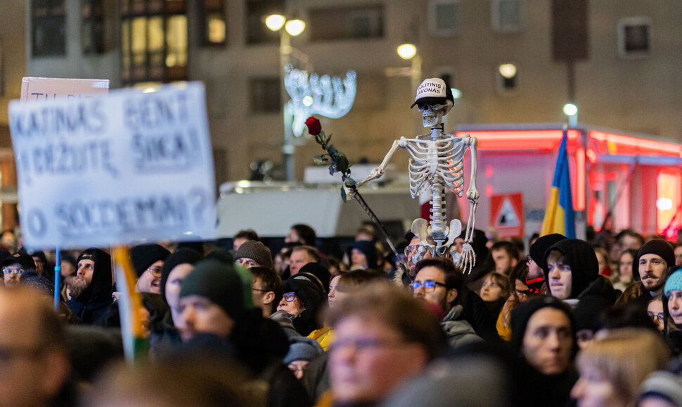 Ketvirtadienio protestas „Šalin rankas nuo laisvo žodžio!“