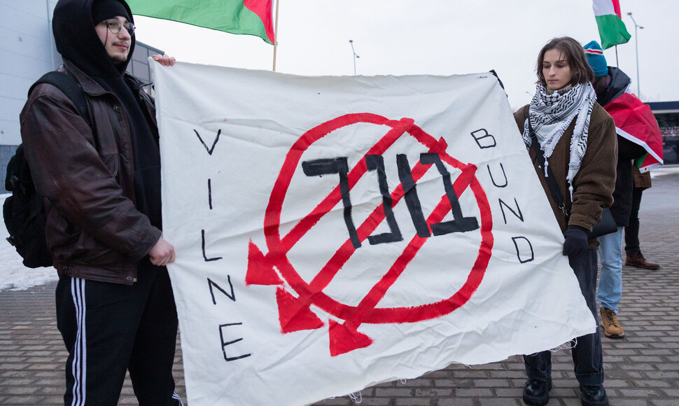 Protestas prie&scaron; Eurovizijos nacionalinės atrankos finalą
