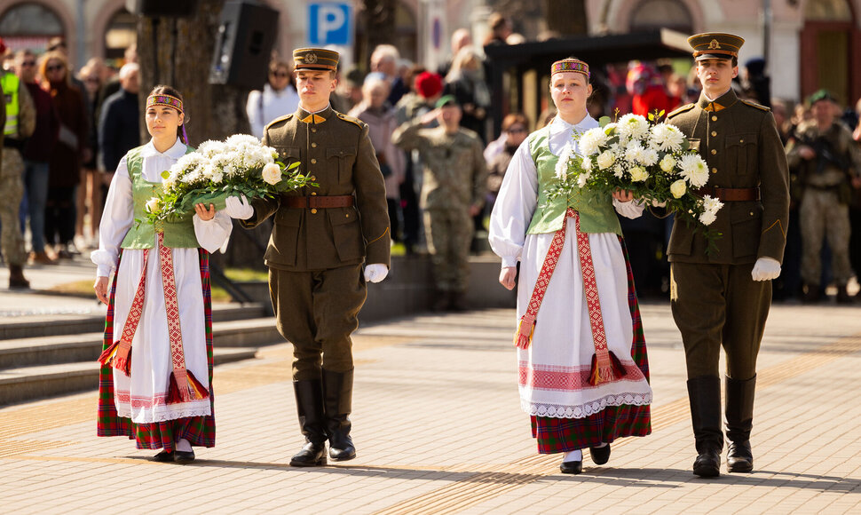 Lietuvos kariuomenės Pirmosios divizijos vėliavos įteikimo ceremonija