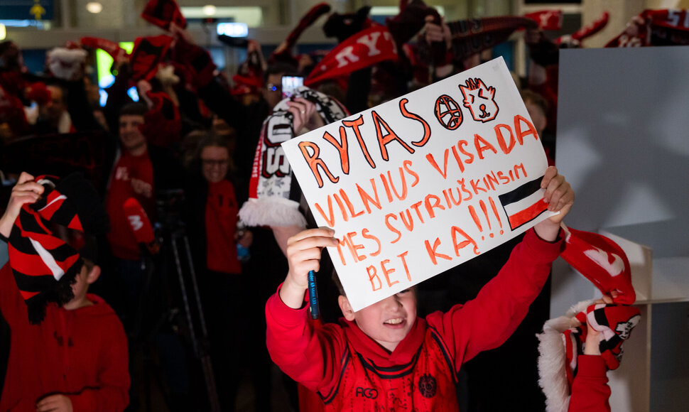 Vilniaus &bdquo;Ryto&ldquo; pasitikimas oro uoste