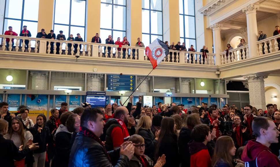 Vilniaus &bdquo;Ryto&ldquo; pasitikimas oro uoste