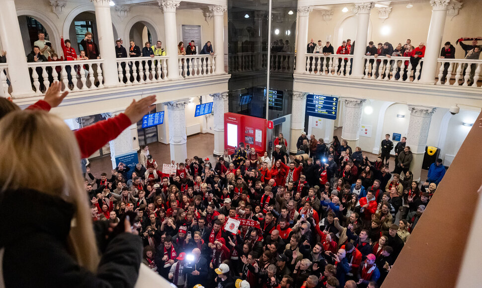 Vilniaus &bdquo;Ryto&ldquo; pasitikimas oro uoste
