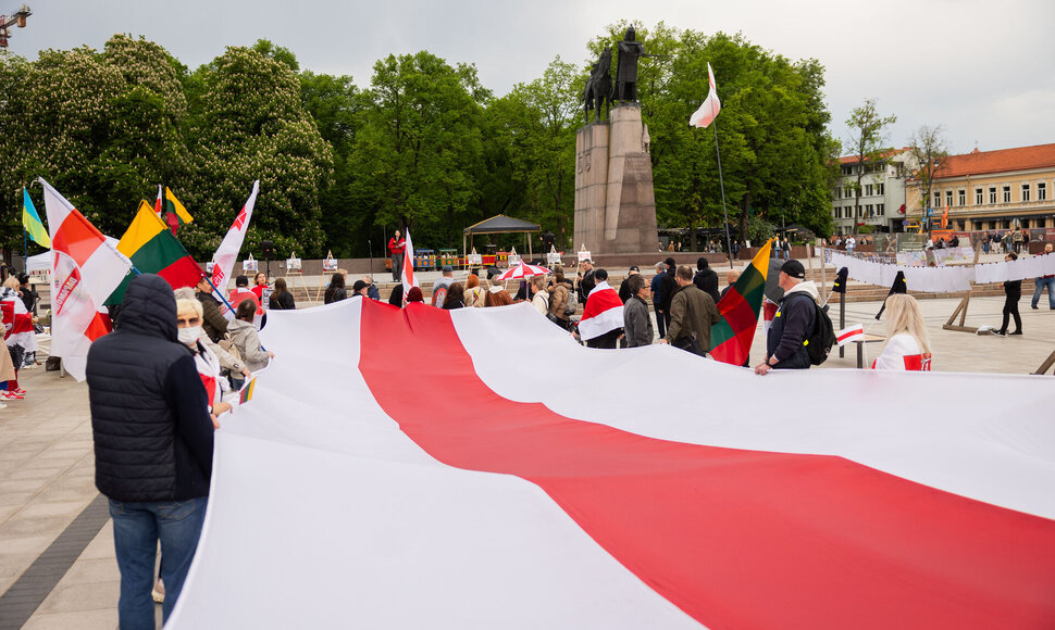 Solidarumo mitingas su Baltarusijos politiniais kaliniais